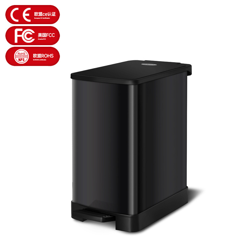 home hotel toilet Pedal Waste/Rubbish/Trash/garbage bin with lid white hand press foot step waste container