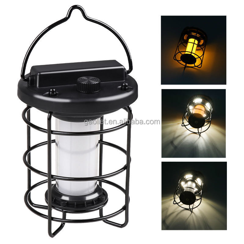 Waterproof Outdoor Rechargeable Emergency Power Bank Torch Light Handheld Camping Lantern LED Camping Light