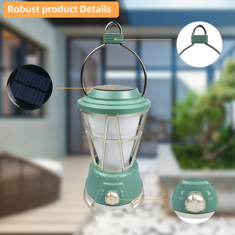 LED Camping Lantern Rechargeable Lights Portable Tent Lights 2 Modes IPX4 Waterproof Lantern Lamp for Power Outages