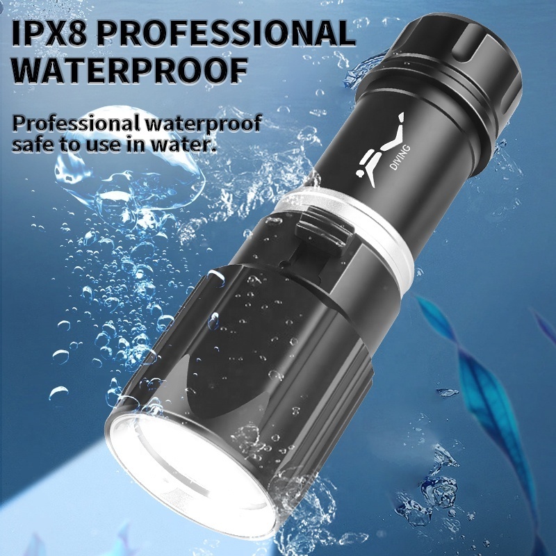 2024 NEW FACTORY Strong Light Xhp70 1000 lumen professional Diving Light Ipx8 Amphibious Flashlight With Wristband