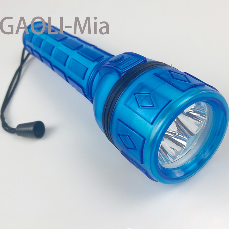 Wholesale factory 3 D  Rubber LED Flashlight with Non-Slip Grip and Sealed Push Button Medium  Power Outages Emergency  cheap