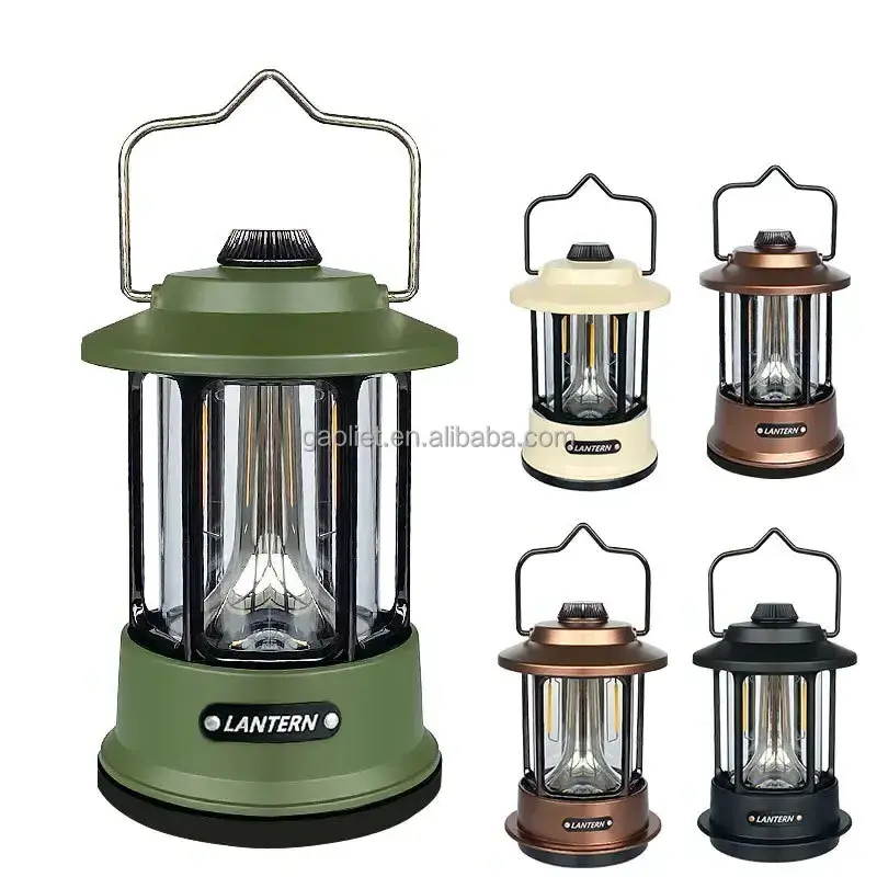 Camping Atmosphere Light Custom Outdoor Usb Rechargeable Lights Hooks Dimmable Waterproof Led Camping Lantern For Survival Kits