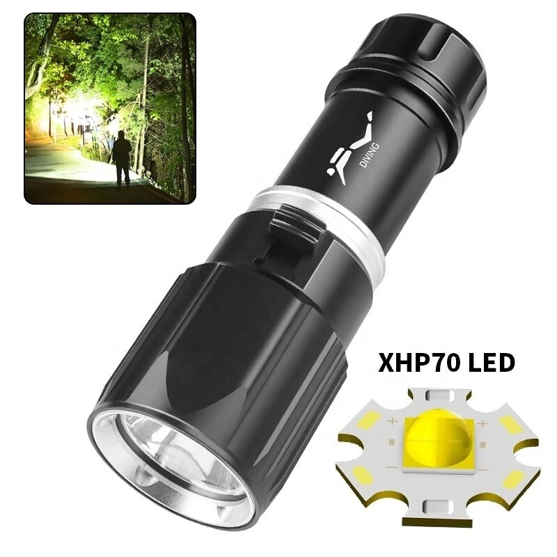 2024 NEW FACTORY Strong Light Xhp70 1000 lumen professional Diving Light Ipx8 Amphibious Flashlight With Wristband