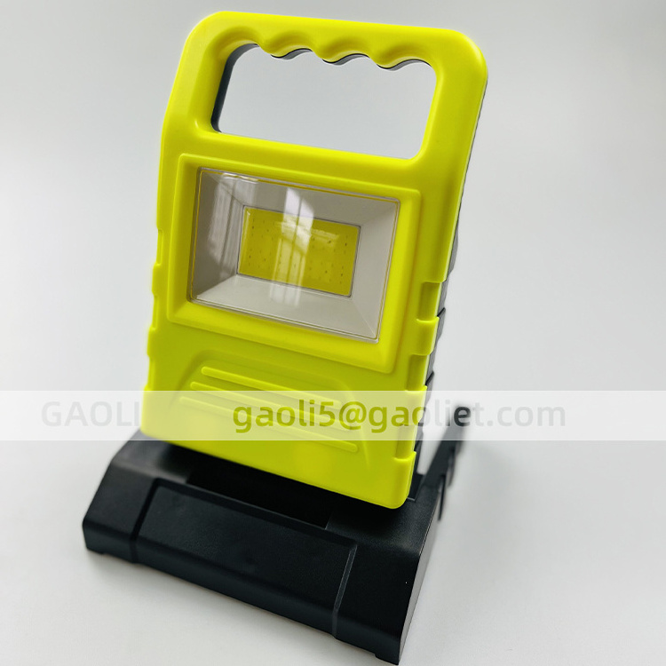 Cob spotlight searching light rechargeable battery working light HANDLE 400lm USB charge  FLOOD LIGHT emergency camp lamp