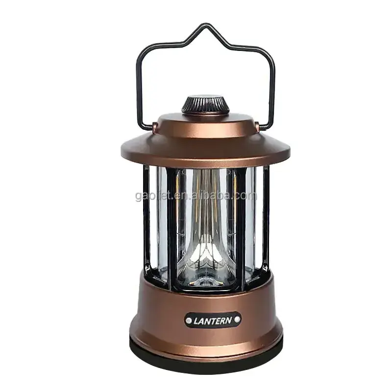 Camping Atmosphere Light Custom Outdoor Usb Rechargeable Lights Hooks Dimmable Waterproof Led Camping Lantern For Survival Kits