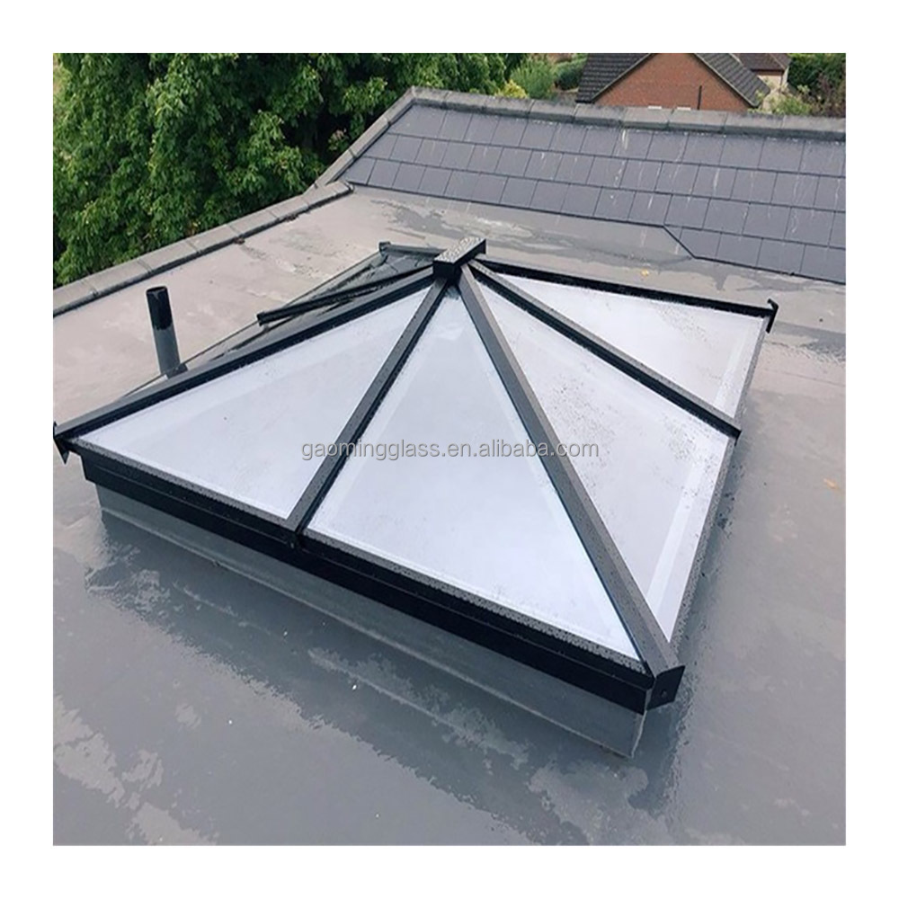 Gaoming Aluminum Frame Profile Skylight Loft Skylight Window Indoor Lighting Pyramid Shape Skylight