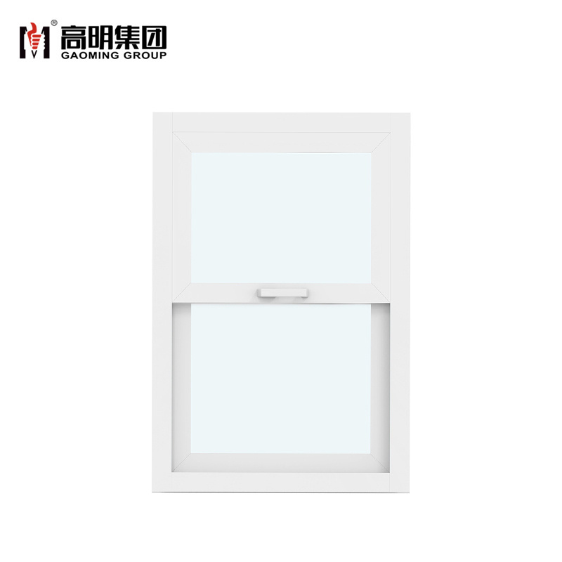 Gaoming 68 Series Insulated Glass White American Kitchen Bedroom Aluminum up Down Sliding Window Horizontal Modern Hanging EPDM