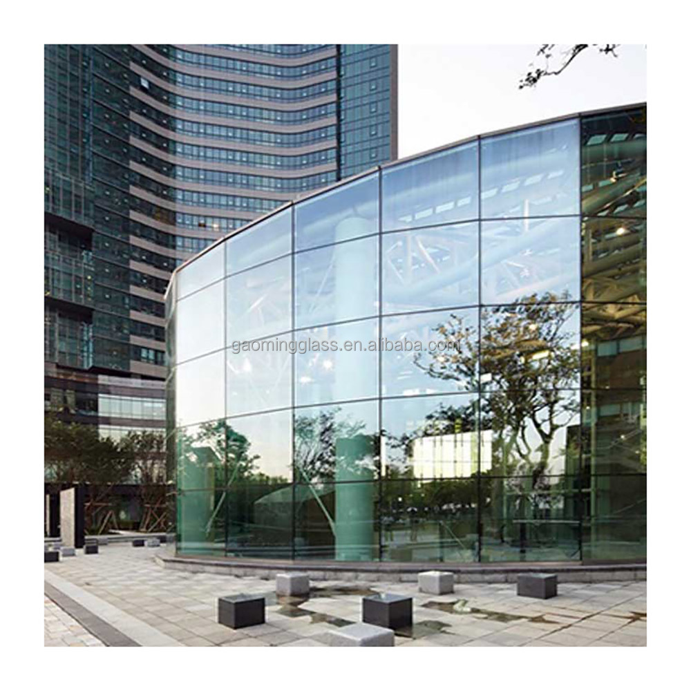 Gaoming building insulated laminated glass glazing aluminum curtain wall facade