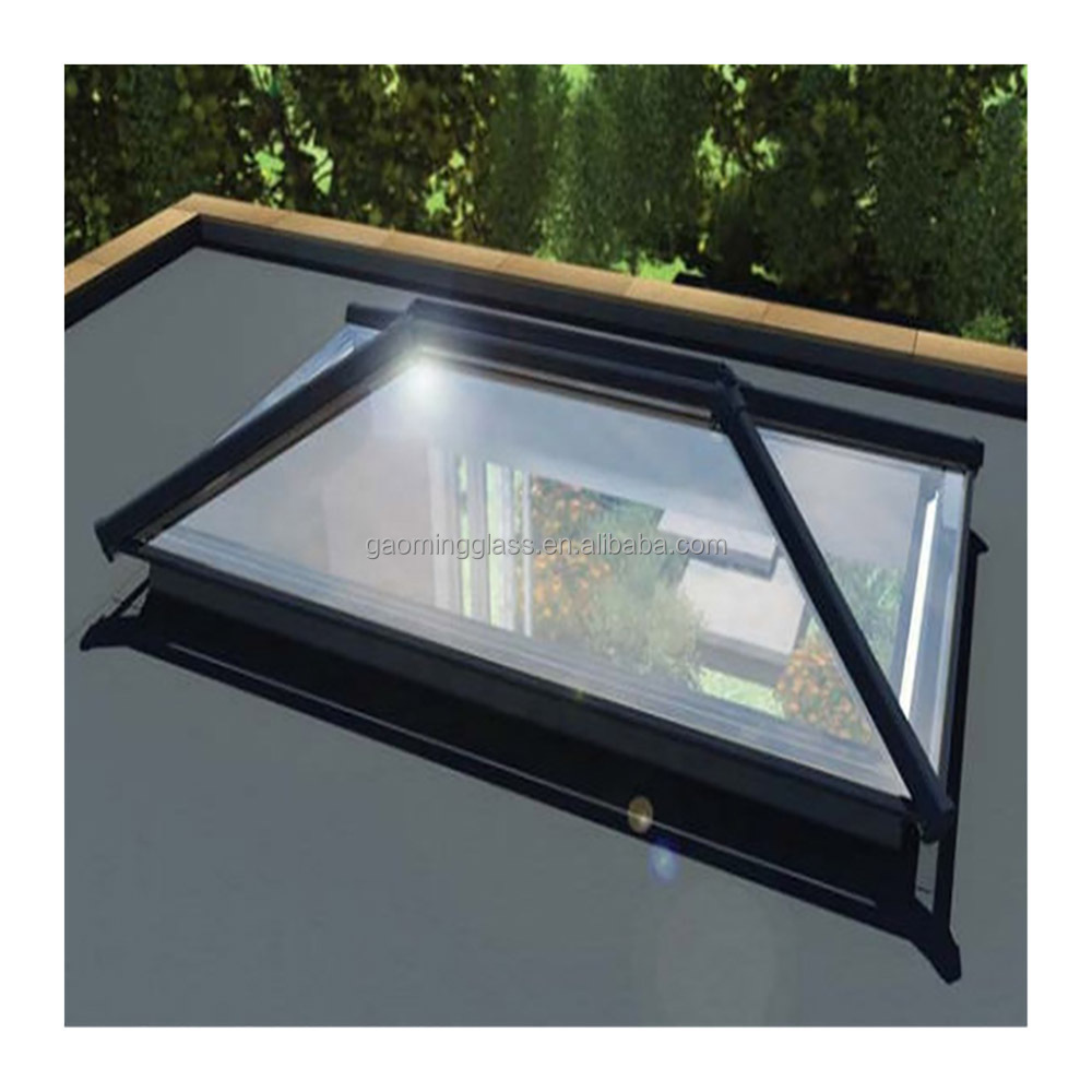 Gaoming Aluminum Frame Profile Skylight Loft Skylight Window Indoor Lighting Pyramid Shape Skylight