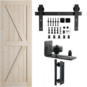 Gaoming Barn Door Lifting Rail Complete Set Of Detachable Wooden Door Hardware For Household Sliding Door Track Sliding Rail