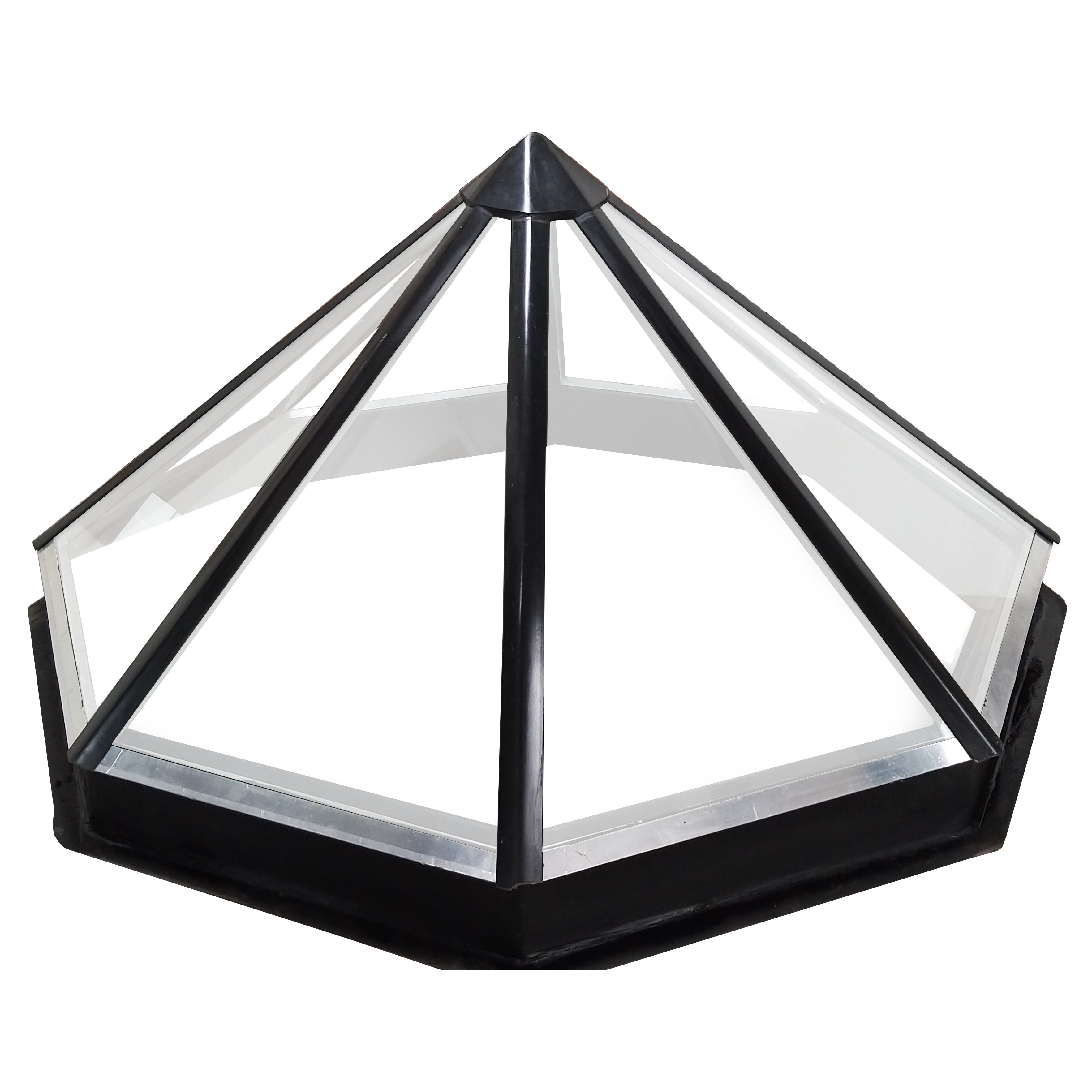 Gaoming Aluminum French Window Skylight Double Glazed Sky Light Windows Stainless Steel Modern Aluminum Alloy roof skylight