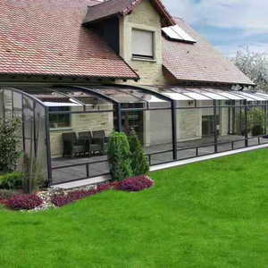 Gaoming Aluminum Alloy Glass Room Terrace European Sunroom Outdoor Roof Shade House