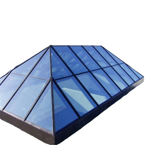 Gaoming Customized Roof Skylight Insulating Double Glass Top Flat Roof Tempered Glass Ventilation Aluminium Loft Skylight Window