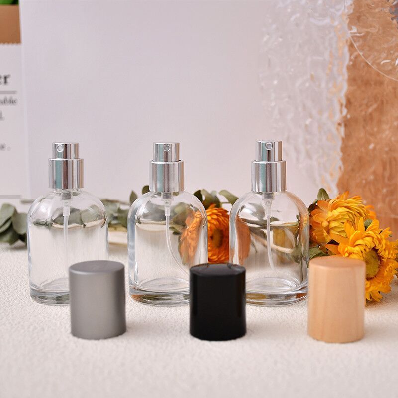 Wholesale Custom Unique Square 30 50 ml 30ml 50ml 100ml Luxury Empty Glass Spray Perfume Bottles Packaging Glass Bottle