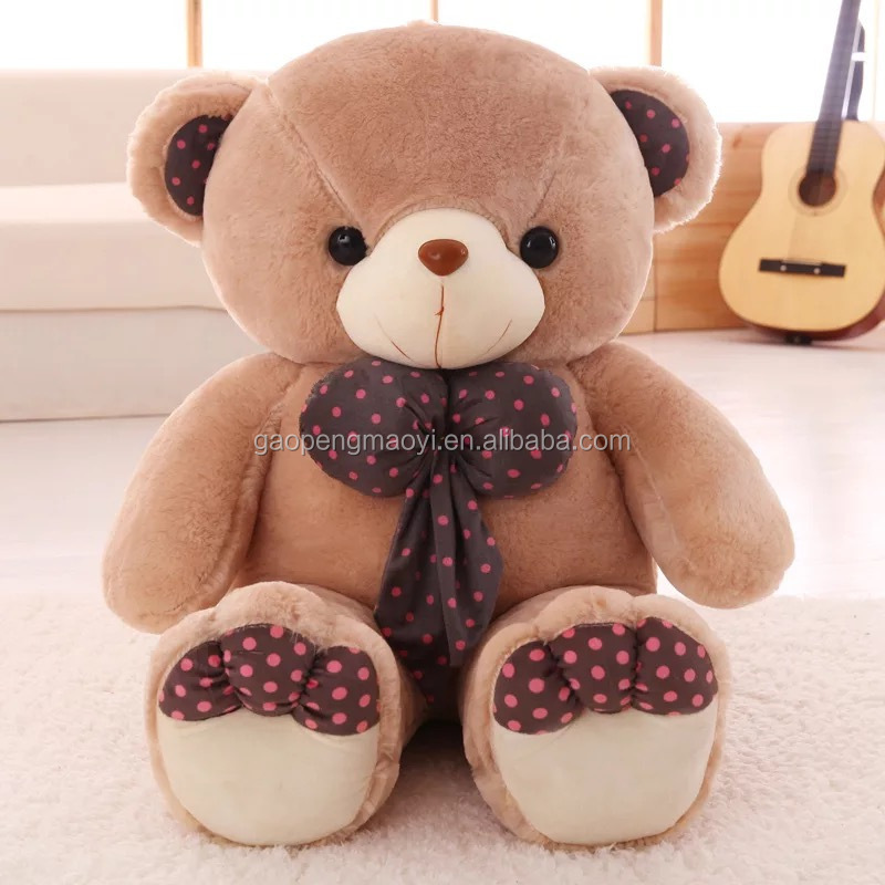 Kawaii large plushie bear kids plush toys High quality baby toys stuffed dolls for children free shipping