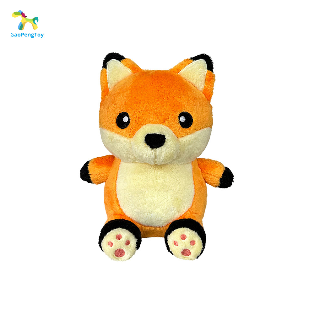 Customized fashionable cute fox plush toy design  exquisite animal  small fox plush animal toy Rainforest Adventure Collection