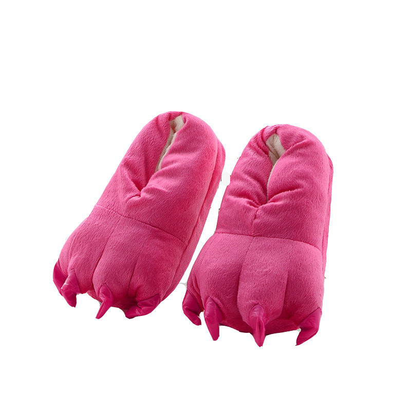 Winter Warm Men Women Indoor comical dinosaur claws Shoe Couples House Slipper