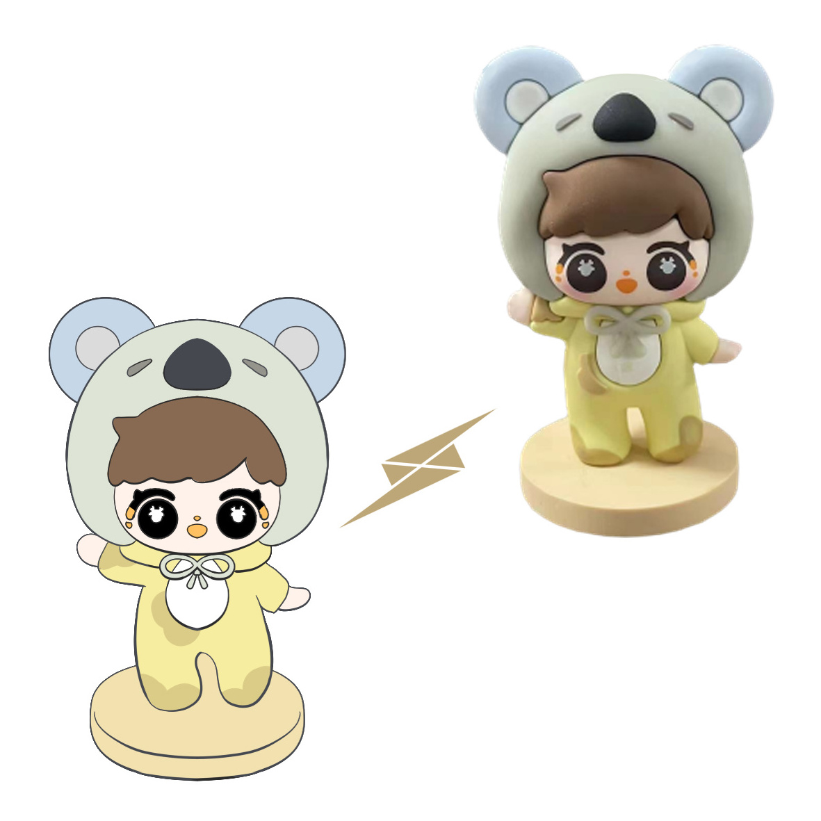 10cm 20cm Factory Custom Collection Anime PVC Figures Blind Box Doll Pendant Doll Cute PVC Animal Figurines