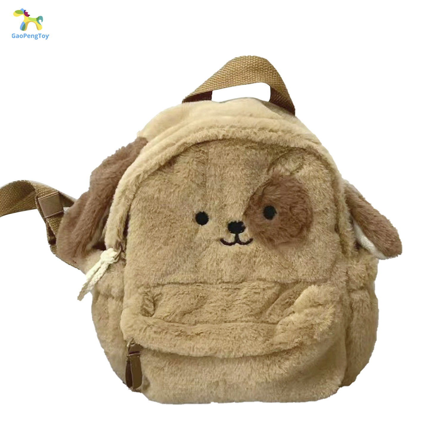 New Plush Bag Cartoon Cute Dog Double sided Plush Commuting Versatile Plush Carrying Backpack