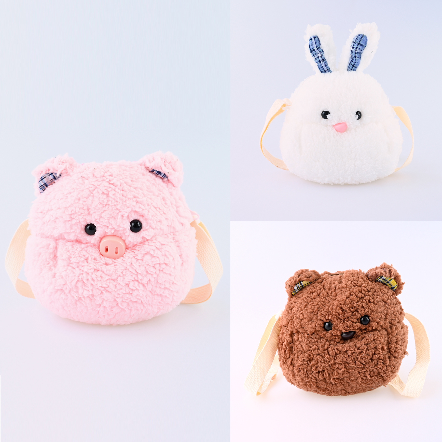 Children's Day gift custom Kawaii Plush Shoulder Purse Coin Backpack Stuffed Animals cute design Plush Bags