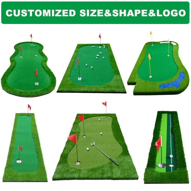 Professional Golf Practice Putting Green Mat Training Aid Mini Golf Artificial Grass Putting Green Mat For Outdoor Indoor Use