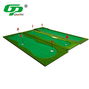 Hot Selling Artificial Grass Professional Large Realistic Putting Training Mat Mini Golf Course Portable Putting Green Mat