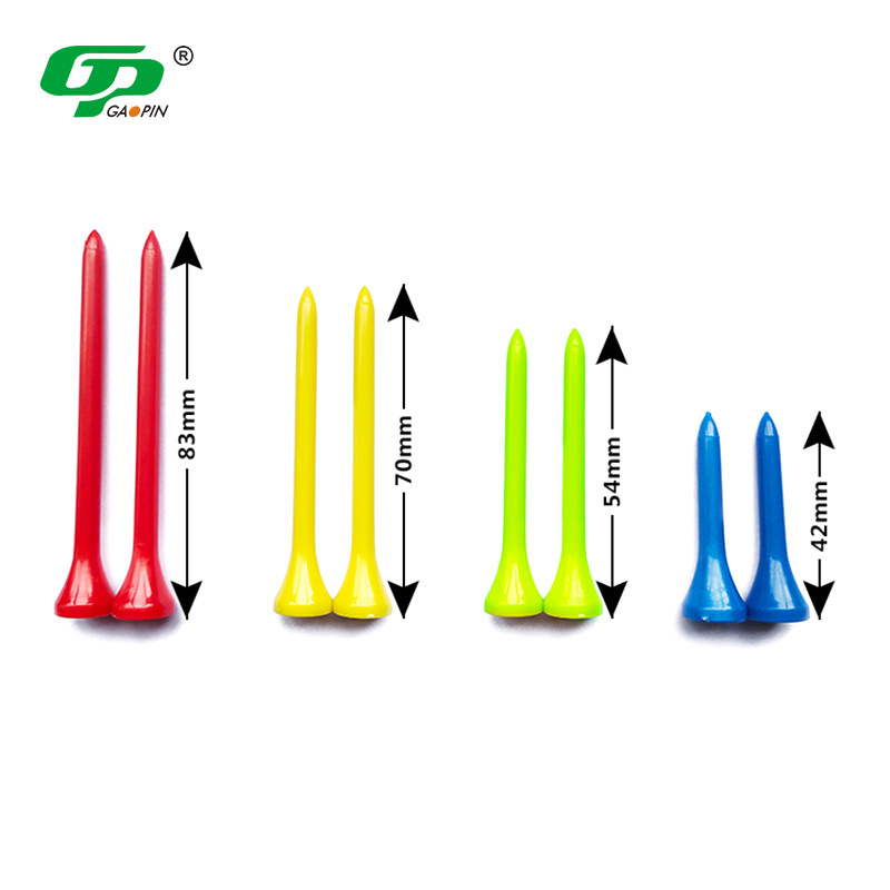 Wholesale Attractive Price Golf Tees Plastic Natural Custom Golf Tees 42 Mm 54 Mm 70 Mm 83 Mm High Quality Plastic Tee