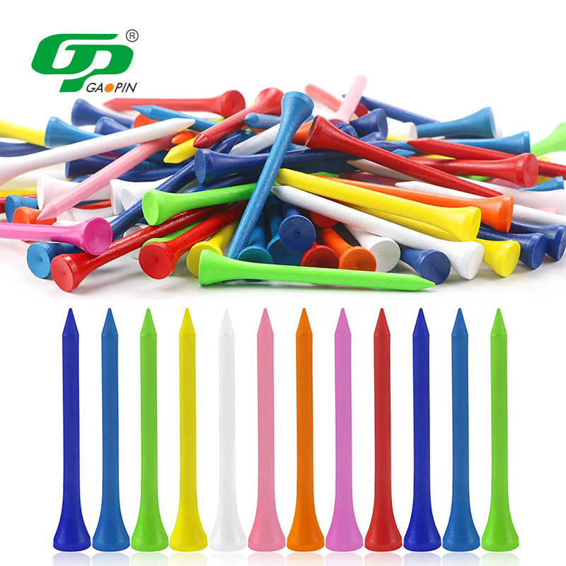 Wholesale Attractive Price Golf Tees Plastic Natural Custom Golf Tees 42 Mm 54 Mm 70 Mm 83 Mm High Quality Plastic Tee