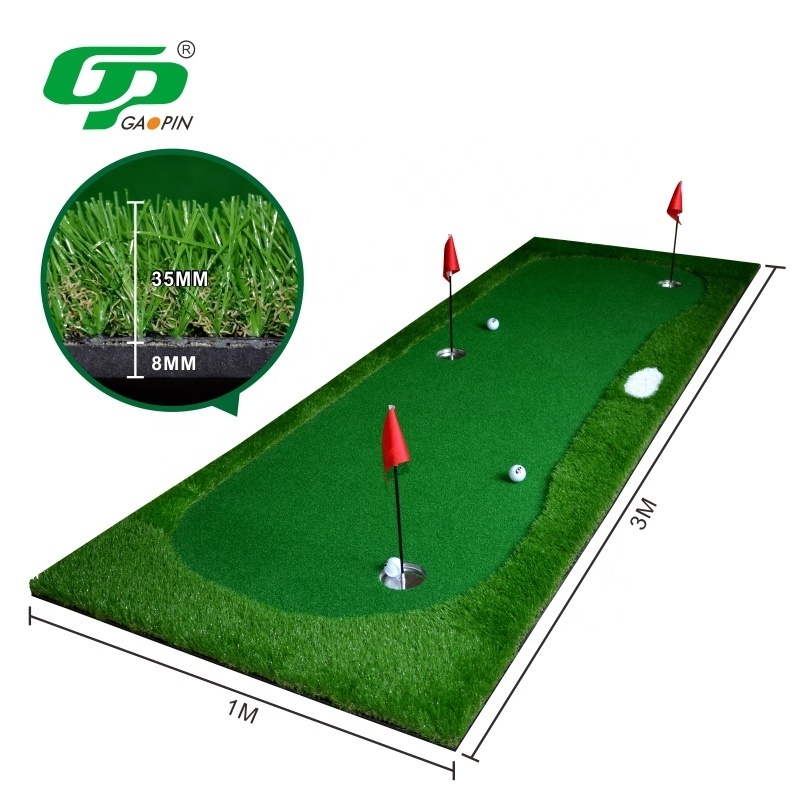 Professional Golf Practice Putting Green Mat Training Aid Mini Golf Artificial Grass Putting Green Mat For Outdoor Indoor Use