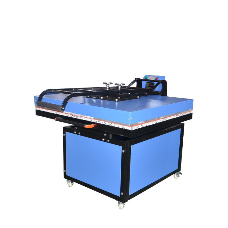 Wholesale High Quality large format 100*120 cm pull-out manual t shirt leather  heat press machine with lowest price