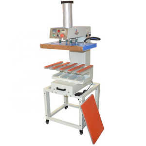 Garment industry customized design pneumatic air pressure textile glue heat fusing heat press machine