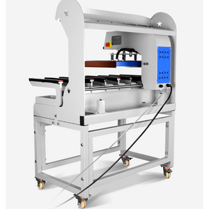 Up- Sliding Pneumatic Eight-Bar Seamless Side Bone Ironing Machine for Cuffs,Barbie Pants etc