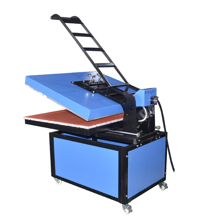 Wholesale High Quality large format 100*120 cm pull-out manual t shirt leather  heat press machine with lowest price