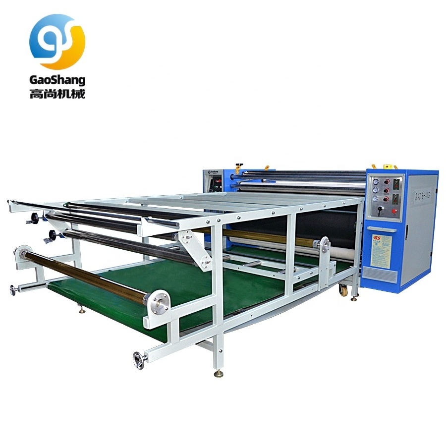 1900mm automatic oil drum rotary roll to roll fabric roller curtains dye sublimation heat press machine