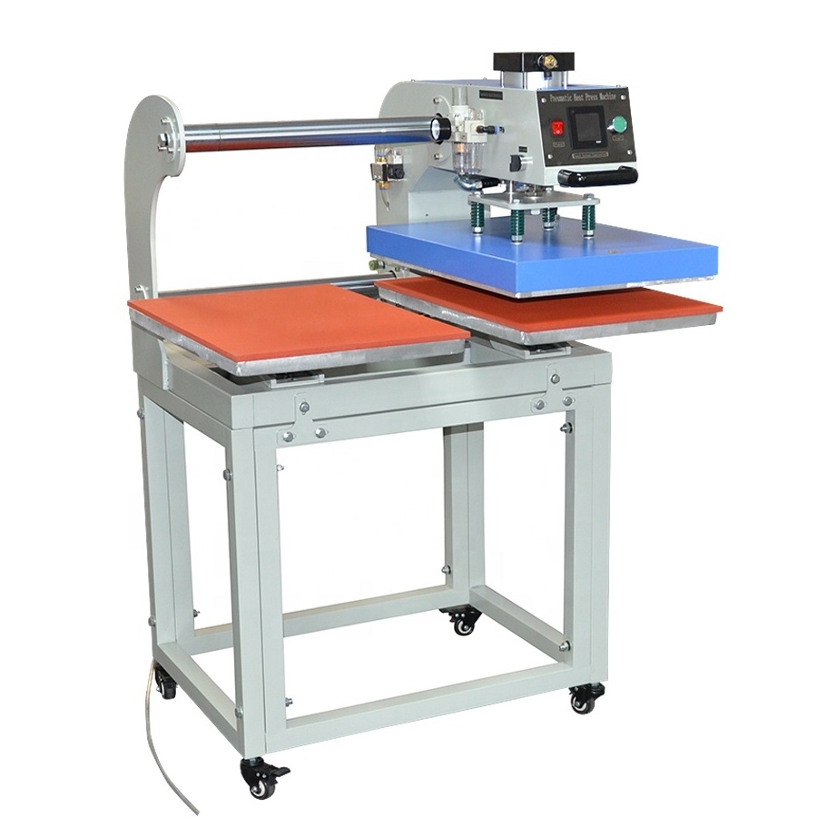 CE Approved Double Station Textile Pneumatic garment sublimadora heat press machines for t-shirt clothes