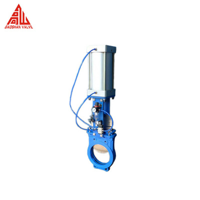 Knife Gate Valve Bi-directional Pneumatic Knife Gate Valve For Slurry Penstock