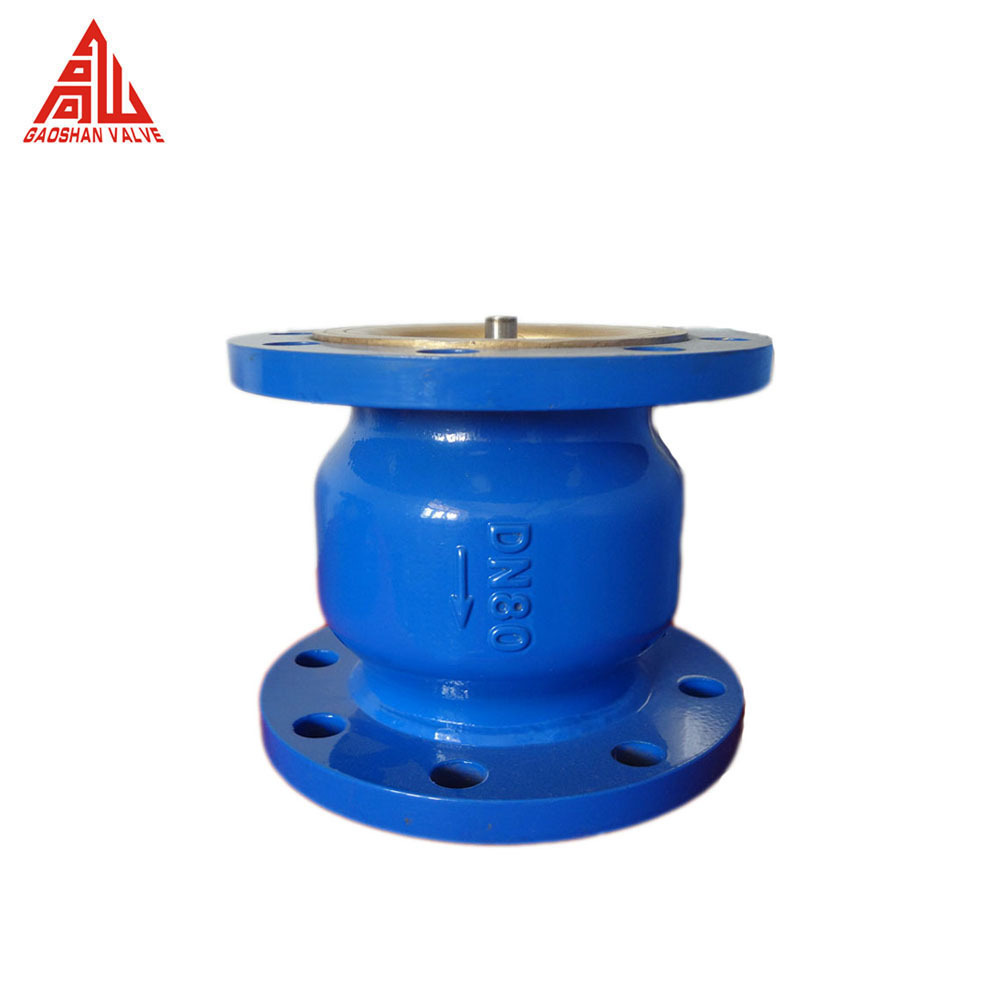 Pn16 4 Inch 10 Inch Din Cast Iron Silent Axial Flow Vertical Normally Open Check Valve