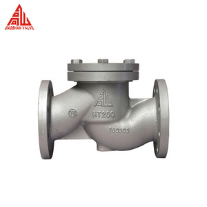 H41H PN16 Non Return Valve Flange Connection Lift Type Cast Iron Piston Check Valve