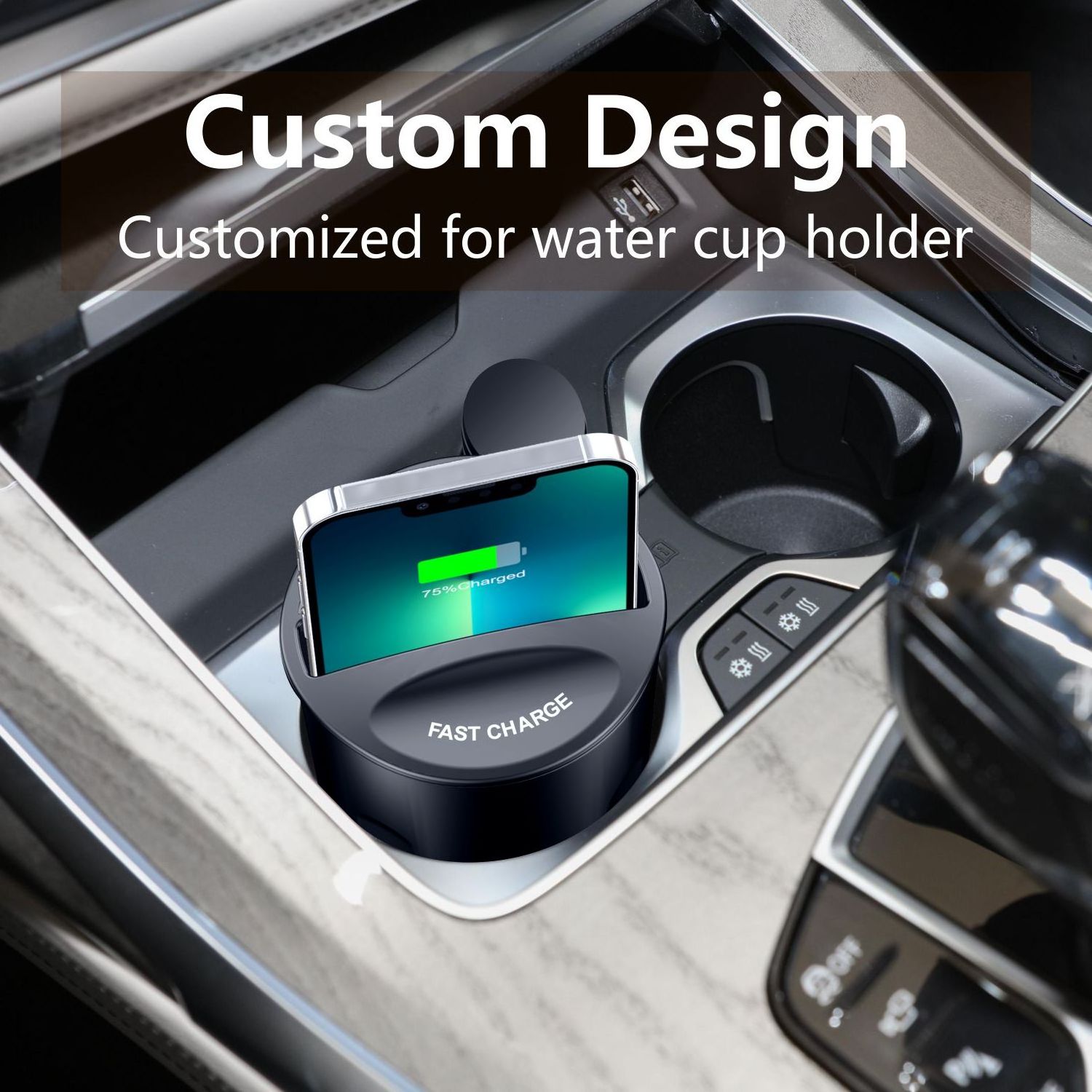 2023 New Arrivals Gadgets Wireless Car Cup Holder Charger For Cell Phone X9 Car Wireless Charger Cup Mobile Phone Charging Stand