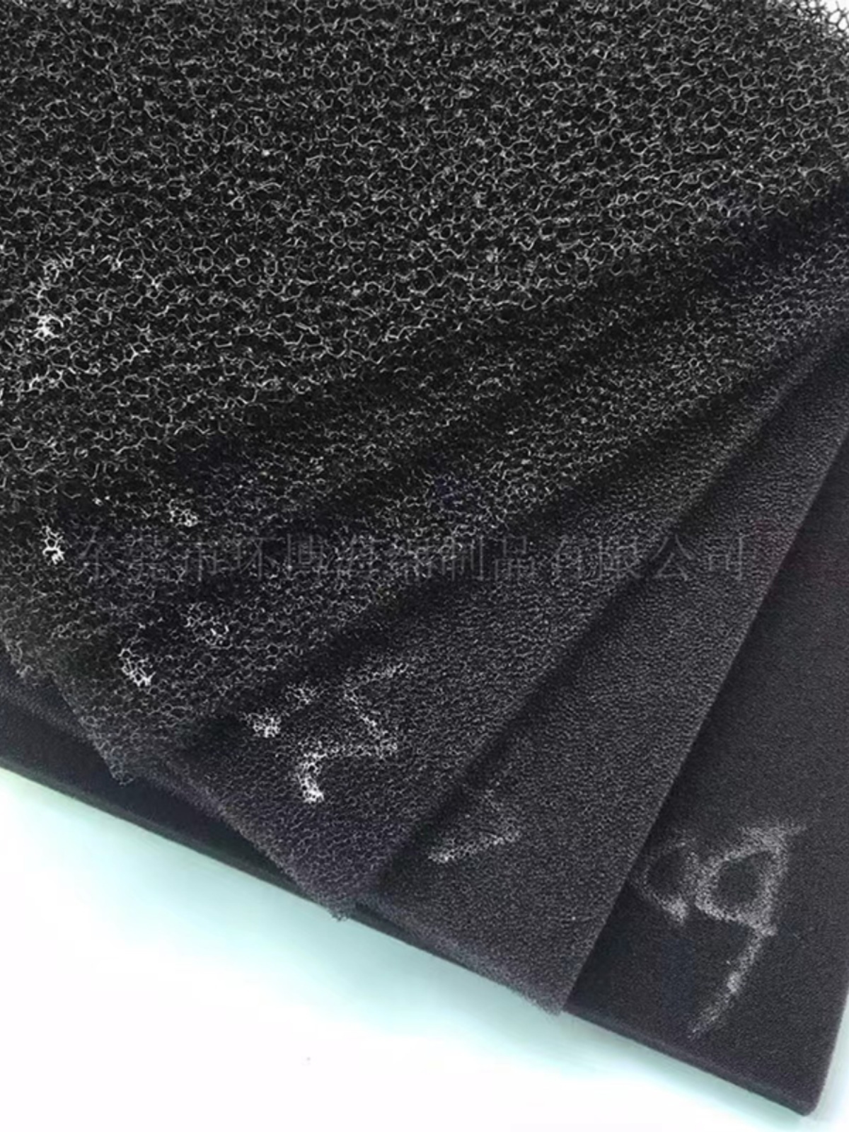 2024 Wholesale custom Sponge Reticulated Polyurethane Foam Activated Carbon Air Filter Sponge