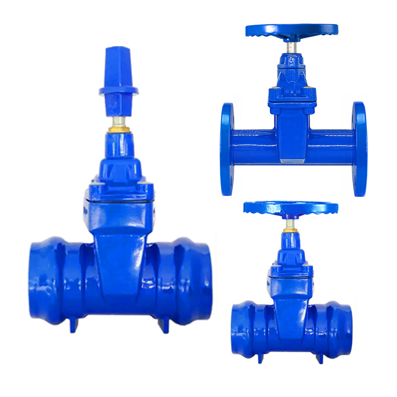 OEM ODM wellhead 4 inch resilient seated flange ductile cast iron slide socked gate valves