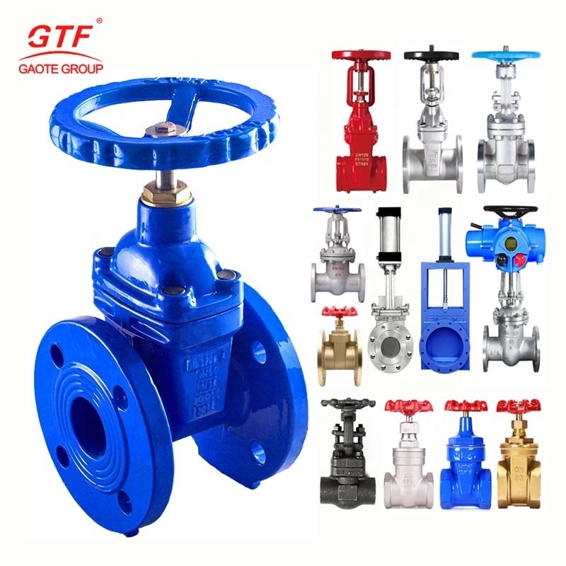 GTF Manual Standard 2inch 32inch 2 way gate valve water resilient flanged big size gate valves