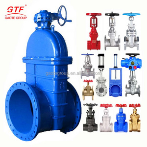 GTF Manual Standard 2inch 32inch 2 way gate valve water resilient flanged big size gate valves