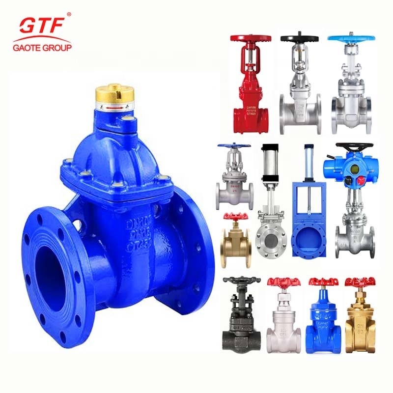 GTF Manual Standard 2inch 32inch 2 way gate valve water resilient flanged big size gate valves