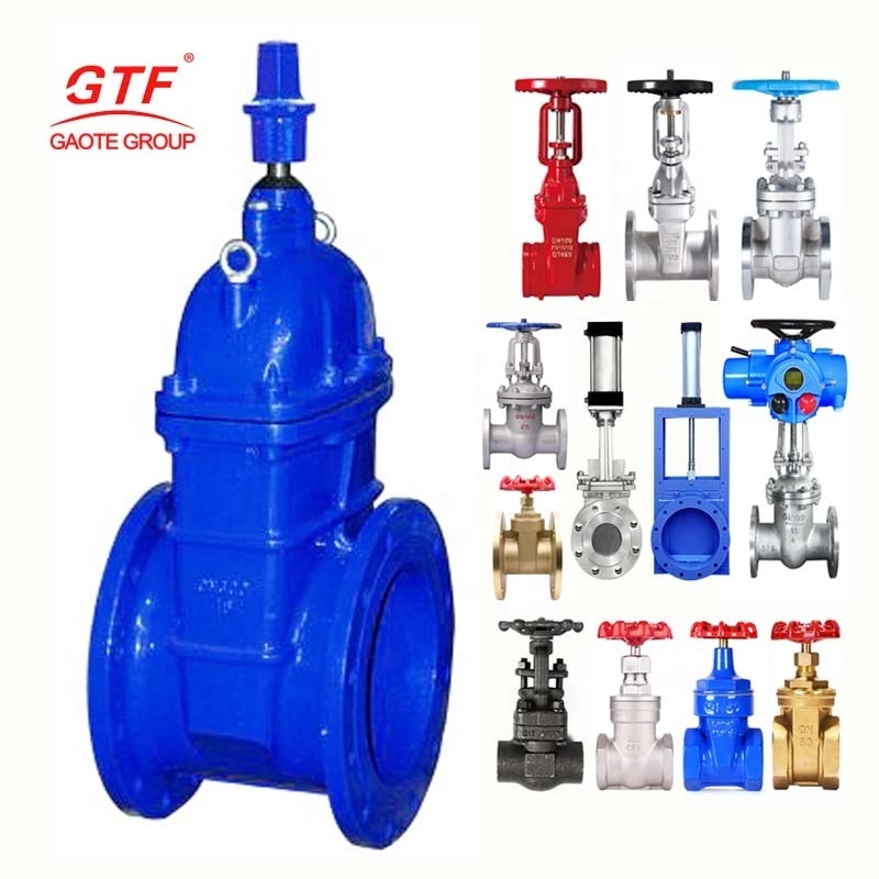 GTF Manual Standard 2inch 32inch 2 way gate valve water resilient flanged big size gate valves