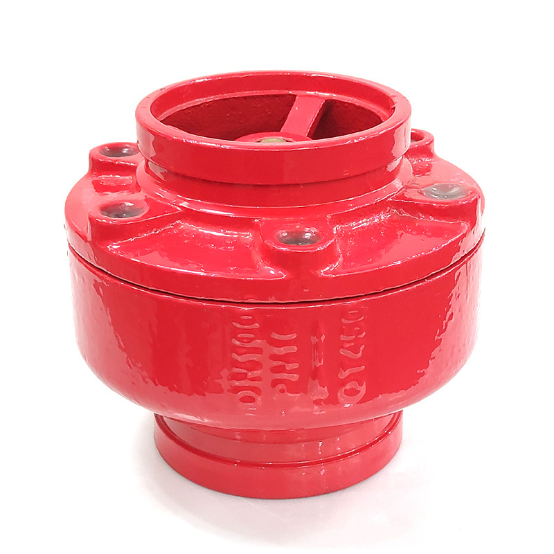 GAOTE brand grooved sound elimination ductile iron lift check valve for water fire fighting