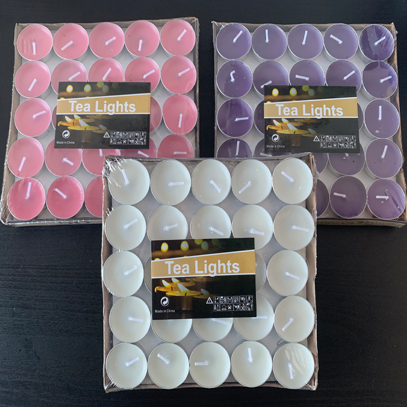 Wholesale Smokeless Unscent White Tea Light Candles