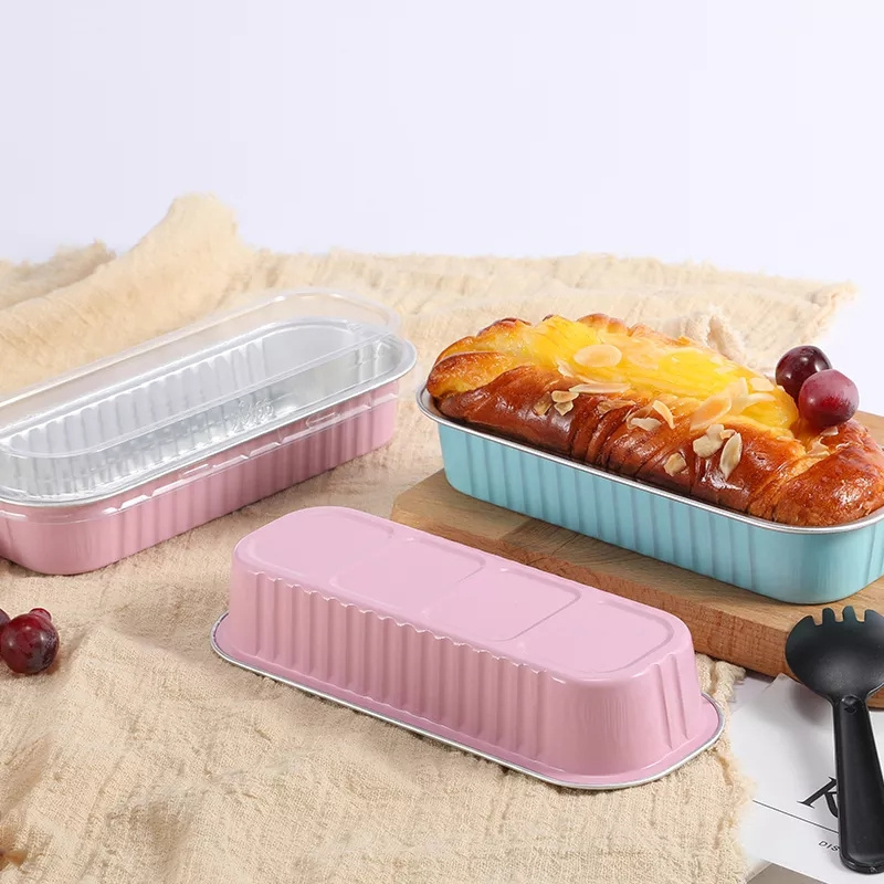 Aluminum foil container cake mold disposable aluminum foil baking tin paper box