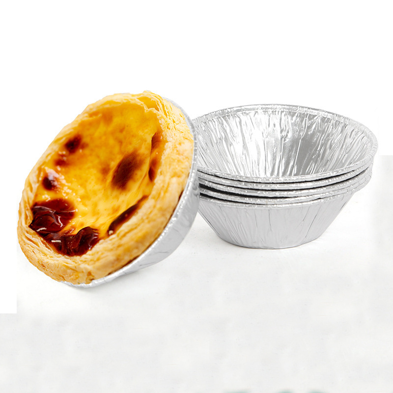 Popular disposable foil baking pie aluminum egg mini egg tart mould alu foil container