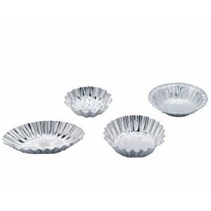 Round aluminum foil pie pans small sizes cup cake dinner dessert egg tart pans mini baking plates